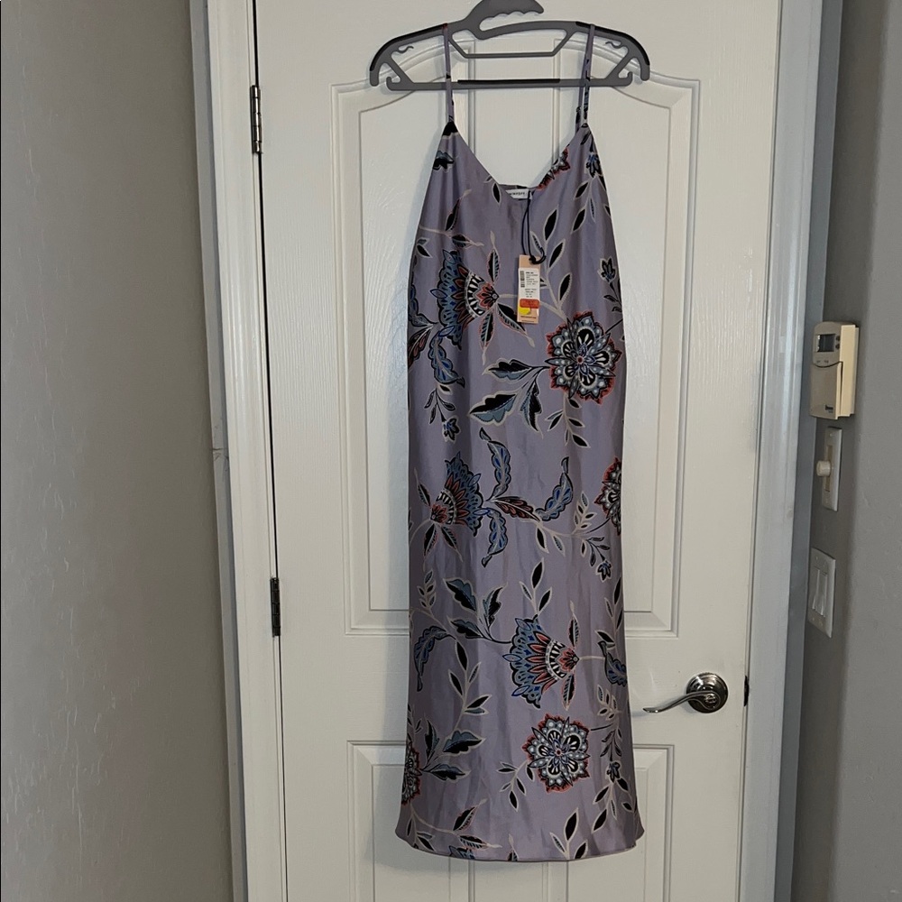 Rebecca Minkoff Lavender Floral Midi Dress